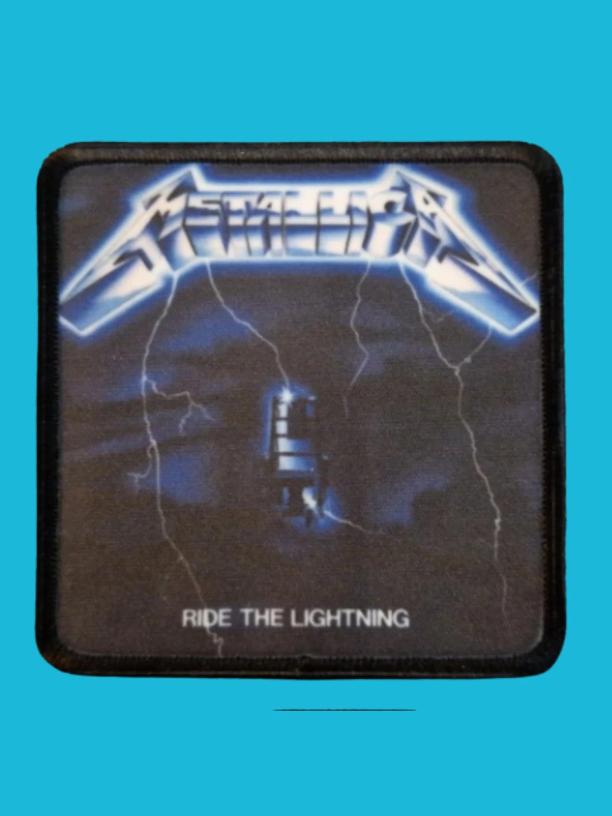 Patch Metallica - Ride the Lightning - Imprimé - Carré de 7,5 x 7,5 centimètres